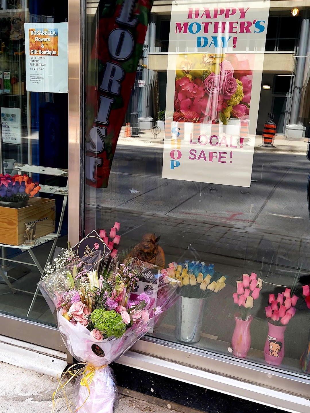 Rosabella Flower Boutique storefront on Wellington Street West